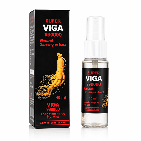 Super Viga 990000 Delay Spray – Natural Ginseng Extract (45ml)